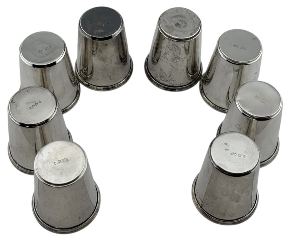 Vintage .835 Silver Small Cups