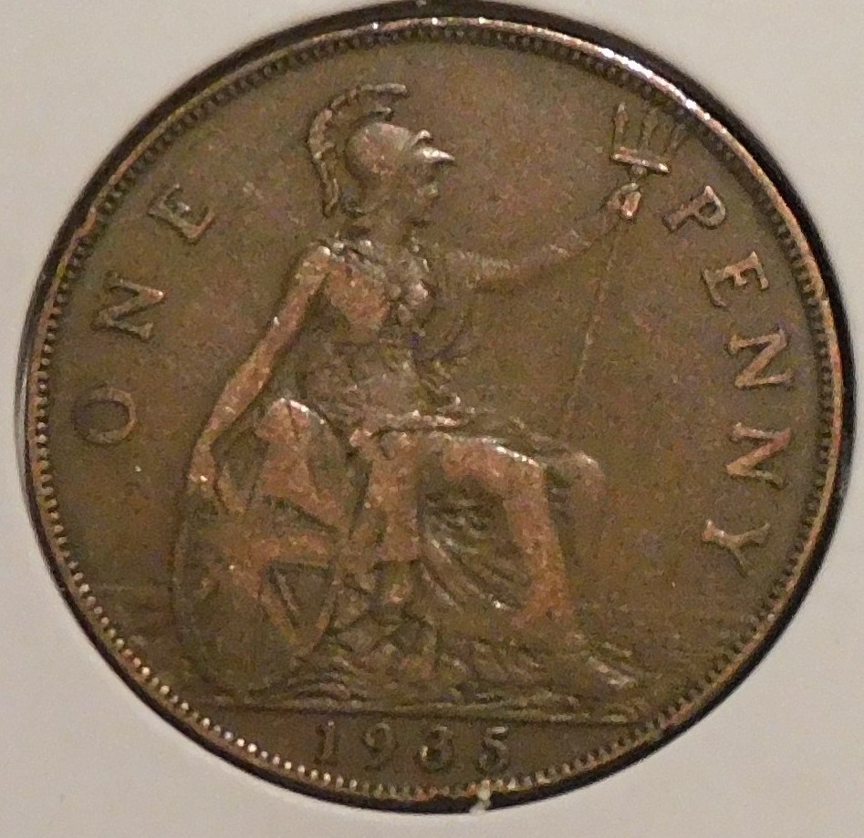 British Penny - 1935 - King George V