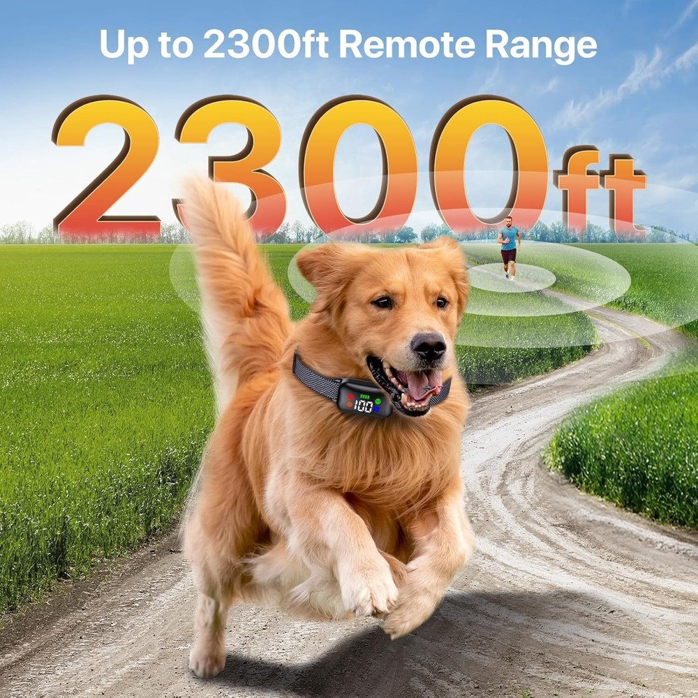 Dog Training Collar with Remote, Dog Shock Collar with Remote Control for Medium