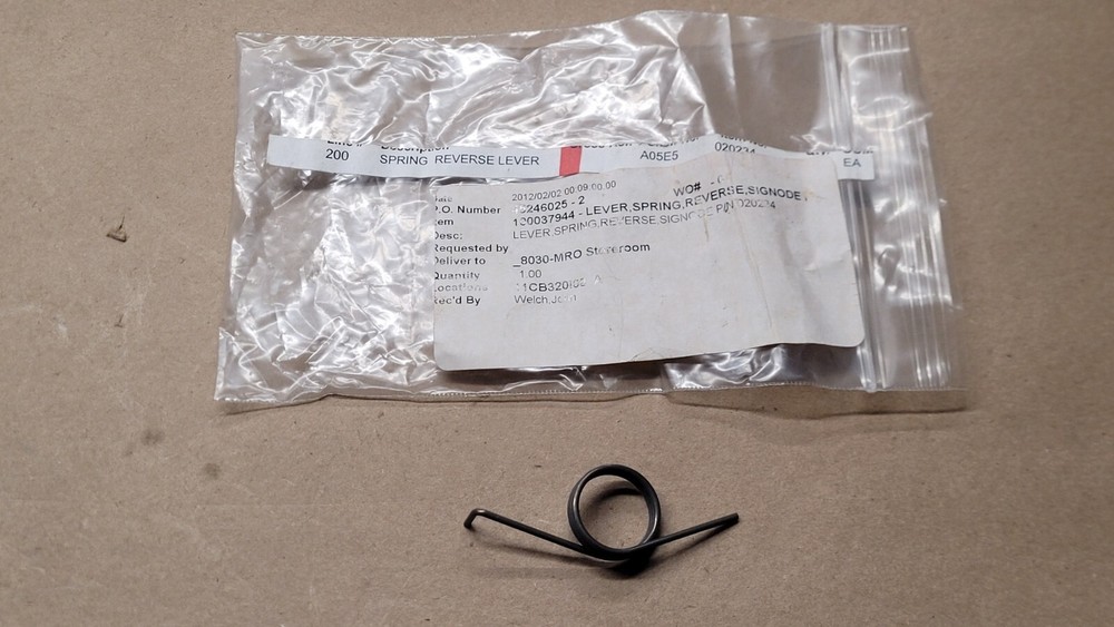 Reverse Lever Spring 020234 for Signode Strapping Machine