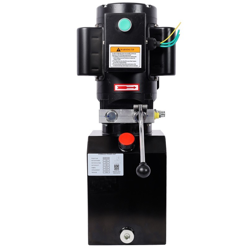 6 Quart Hydraulic Power Unit AC 110V Single Acting Dump Trailer for 2/4Post Lift