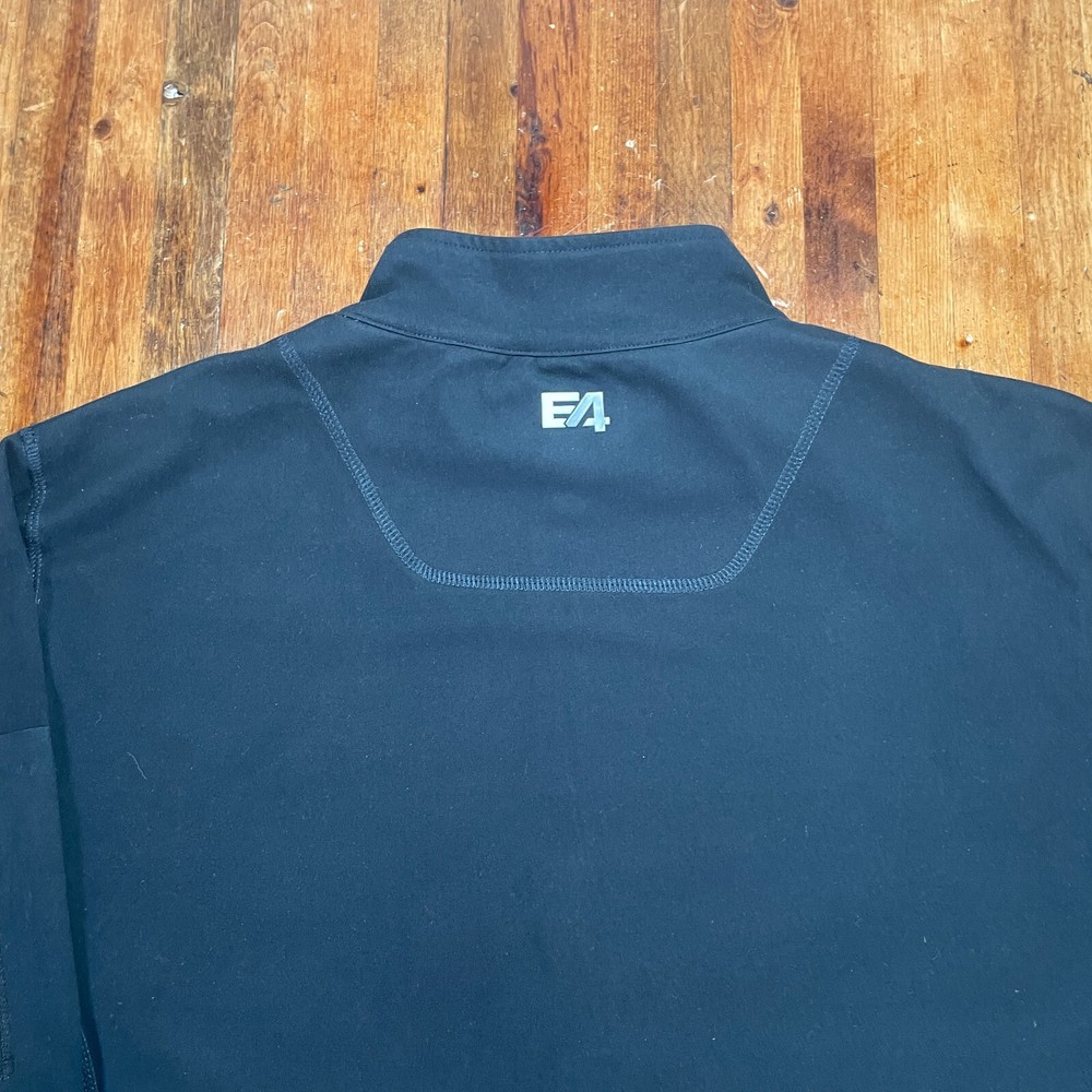 Peter Millar Jacket Mens Large Black Pullover 1/4 Zip Element Dismal River Golf