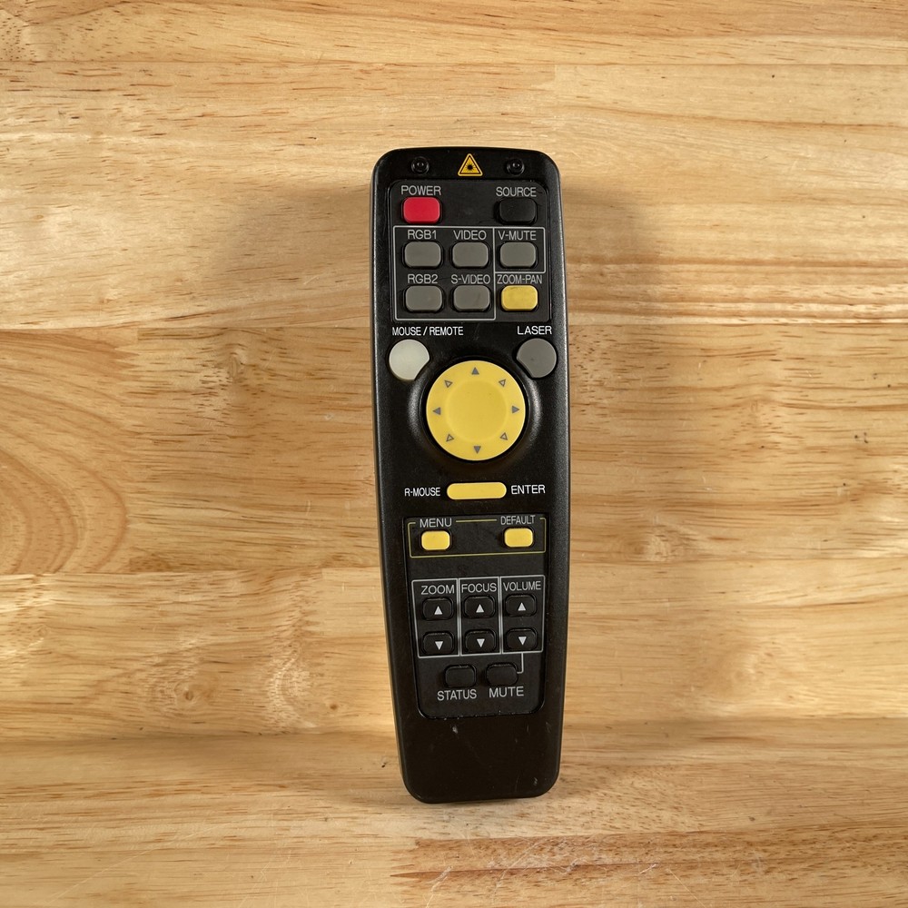Black Wireless Handheld Volume & Laser Buttons Projector Remote Control