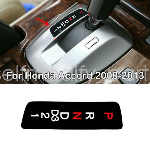 Fit 2008-2013 Honda Accord Console Gear Stick Selector Display Panel Trim Black
