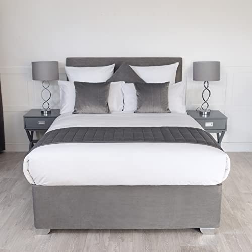 Box Spring Cover - Transform Your Bed with This Fully Elasticated Faux Suede