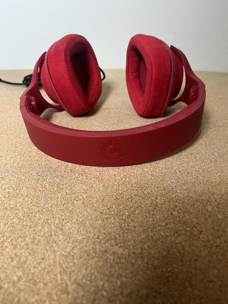 Logitech G433 Red Headband Headset And Cable Only