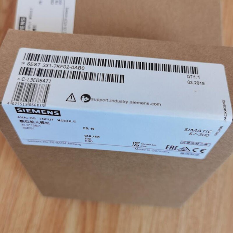 SIEMENS PLC 6ES7 331-7KF02-0AB0 Analog Input Module SM331 Module 6ES7331