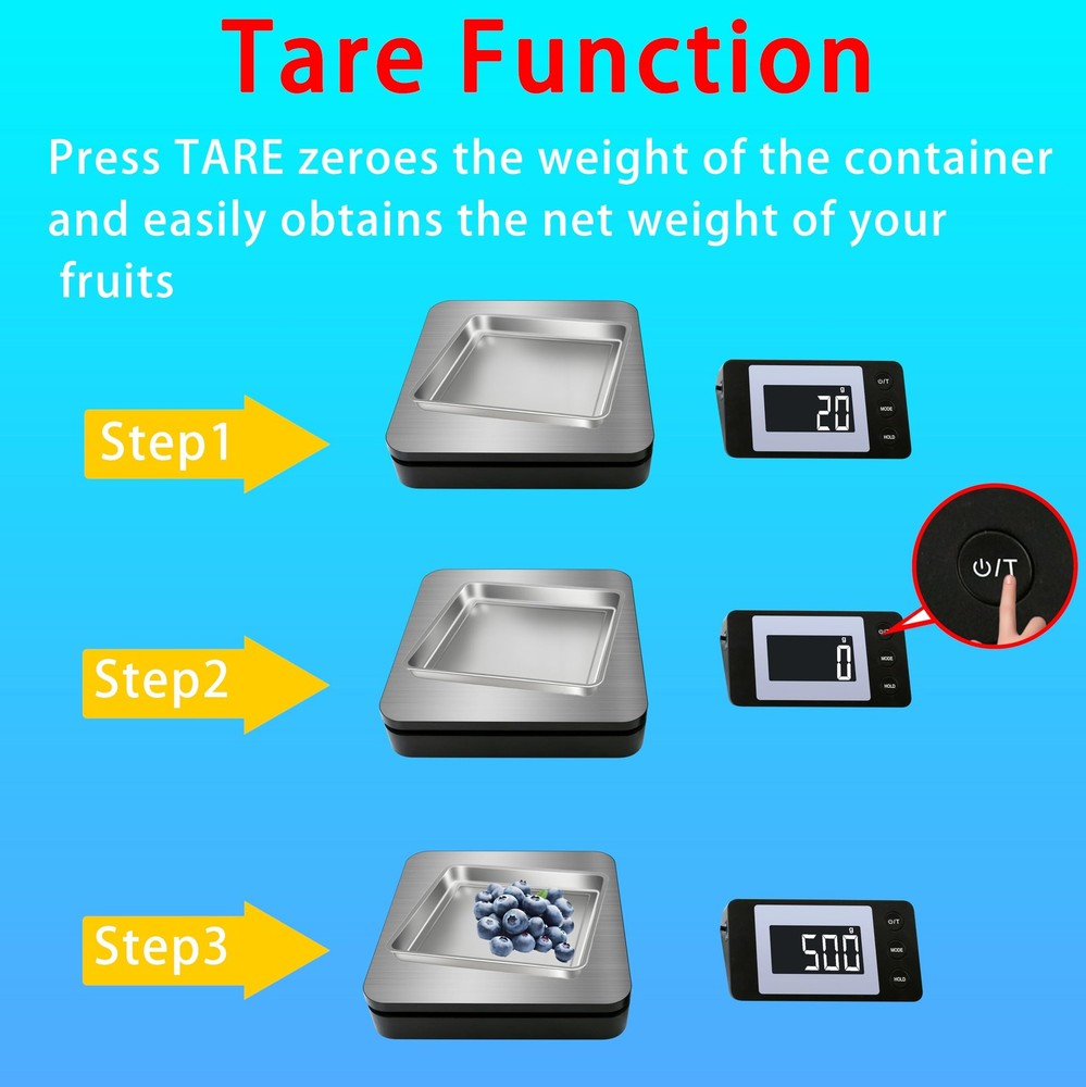110 LB Digital Postage Shipping Scale LCD Display Hold Tare Function Lightweight
