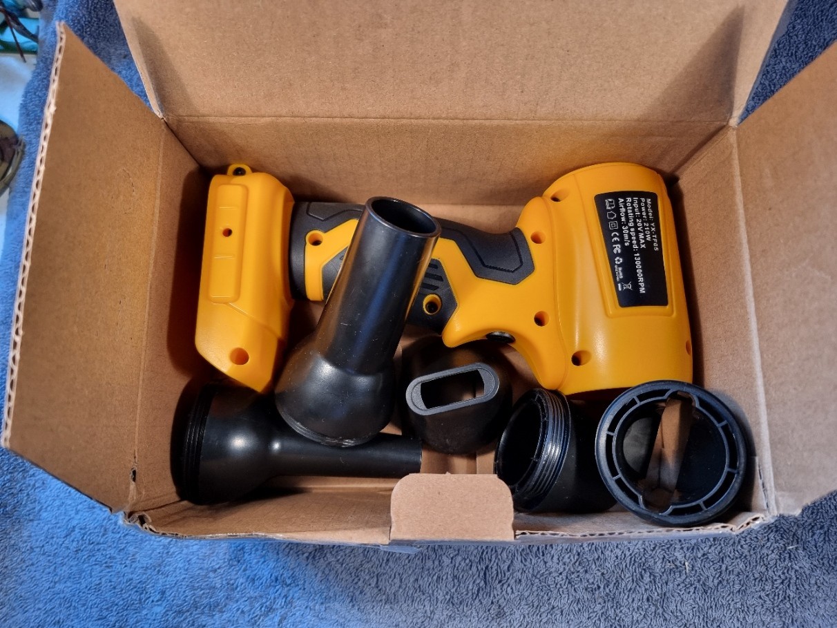 Air Blower Duster for Dewalt 20V Battery Handheld Cordless Leaf Fire Dust Clean