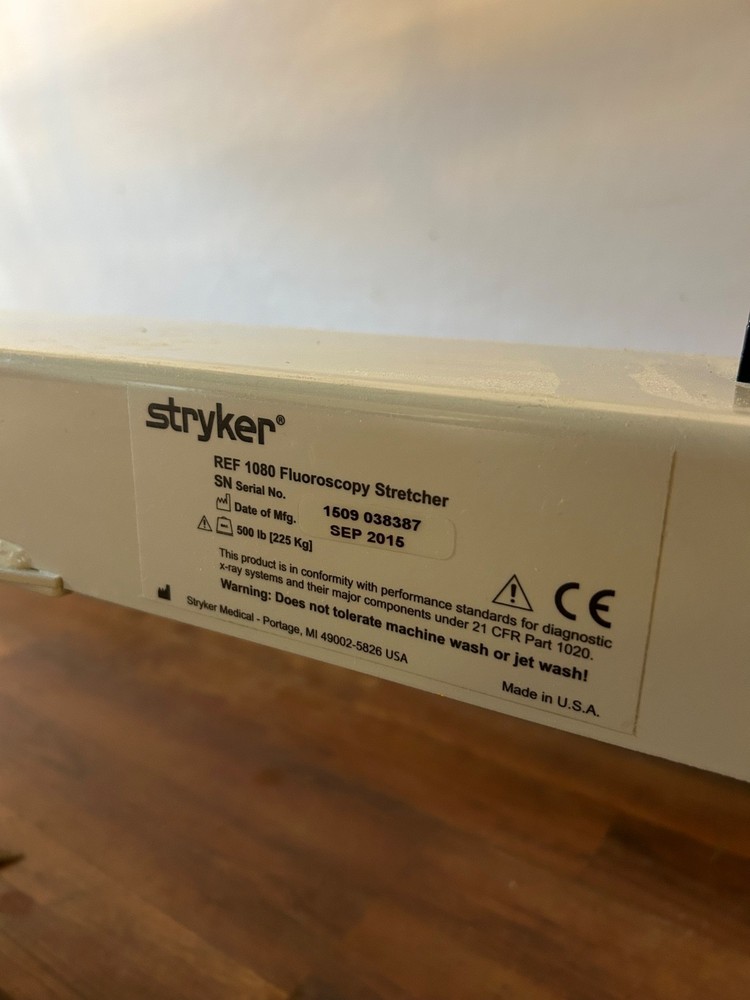 Stryker 1080 Fluoroscopy Stretcher