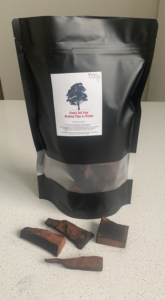 Specially Selected Red Gum Brewing Chip & Chunks 4All Spirits Not Oak Chips.