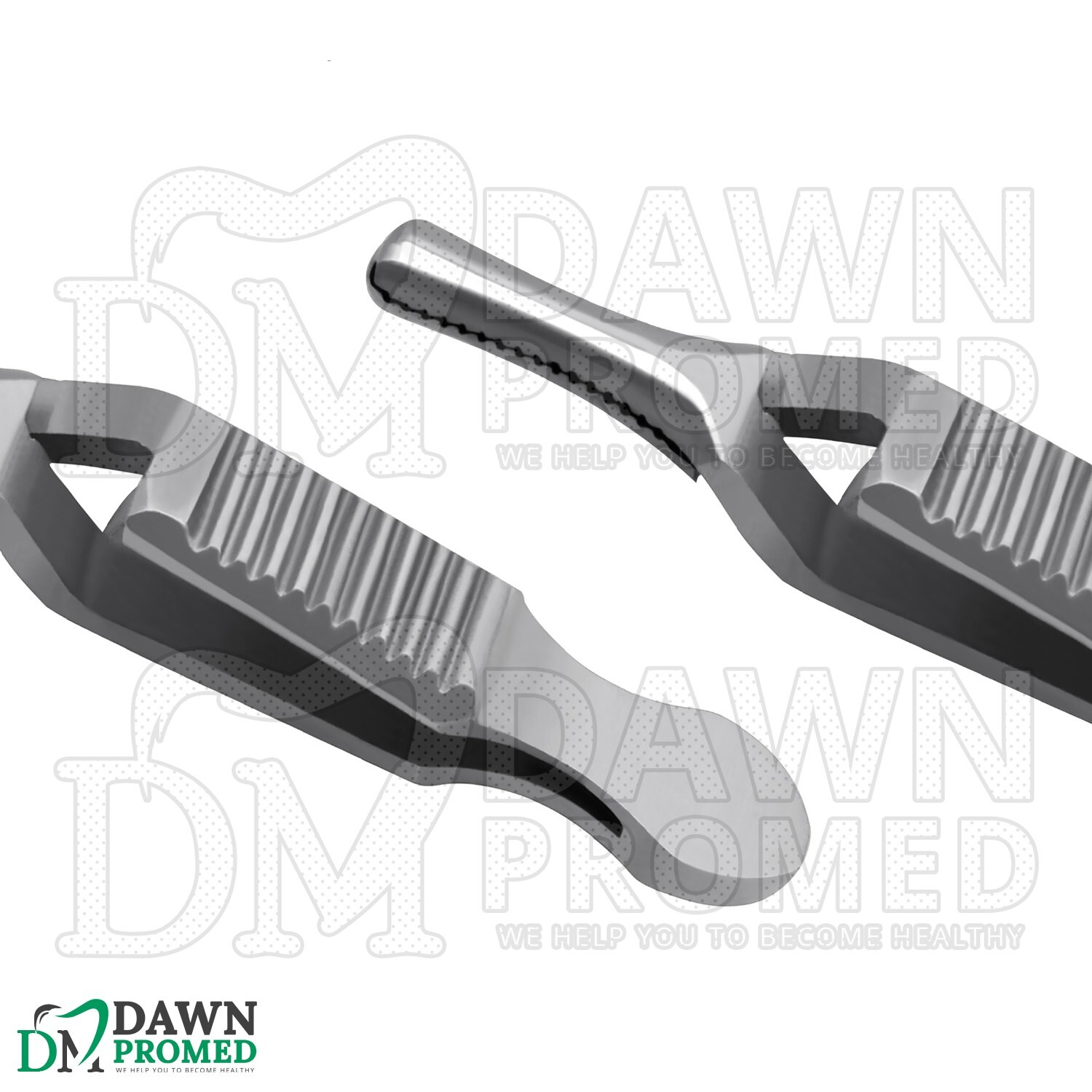 2 Pcs Debakey Bulldog Clamp 1.5" Straight & Curved Atraumatic Forceps Set