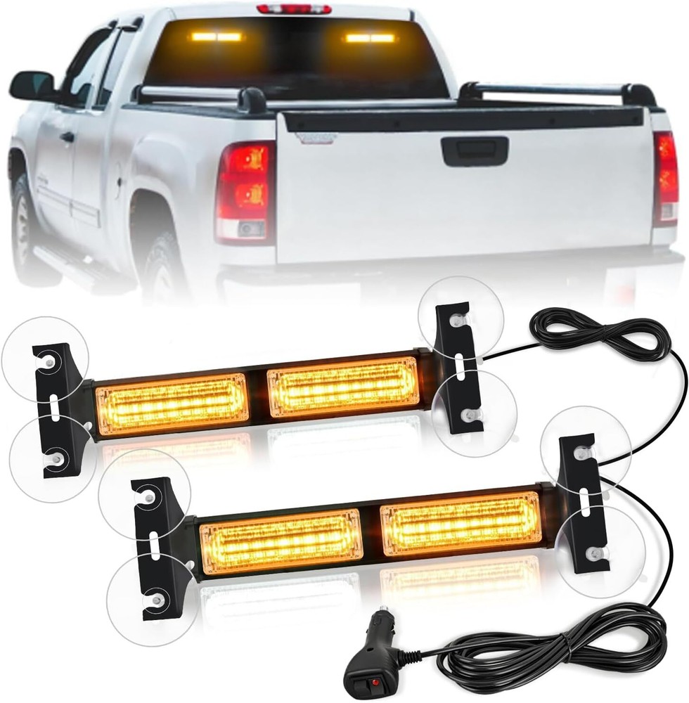 Nilight 40LED Light Bar with Suction Cups 12 choose Interior Windshield