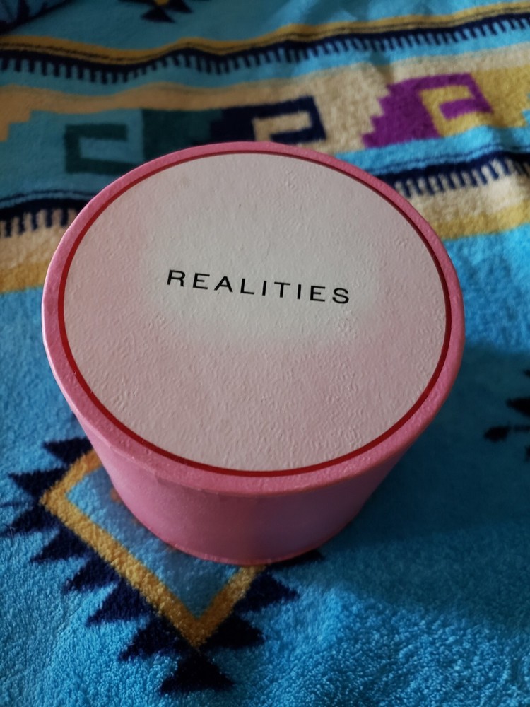 Pink Powder Box With Puff Empty Refillable