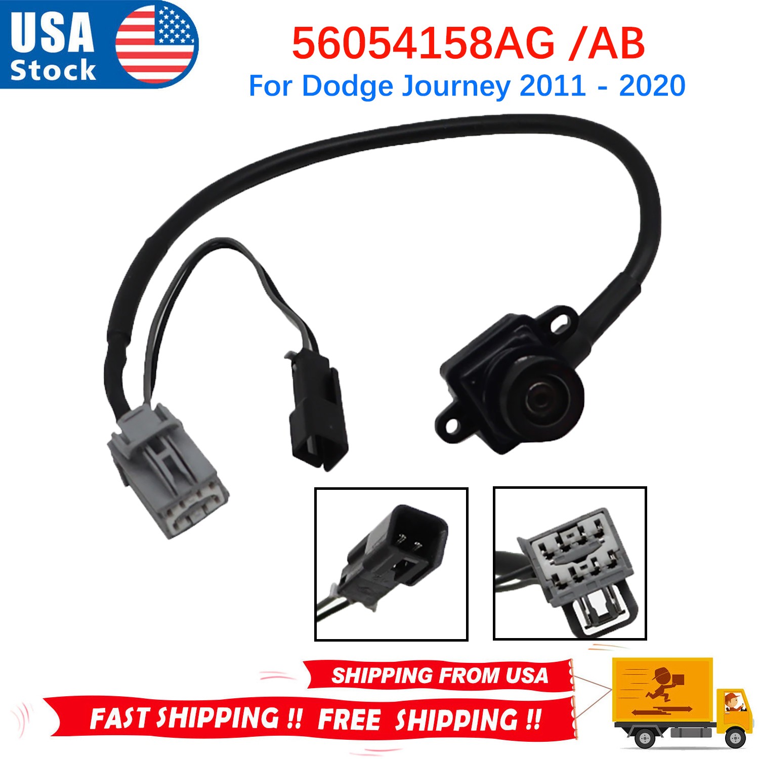 For Dodge Journey 2011-2020 Rear View Backup Camera New 56054158AG / 56054158AB