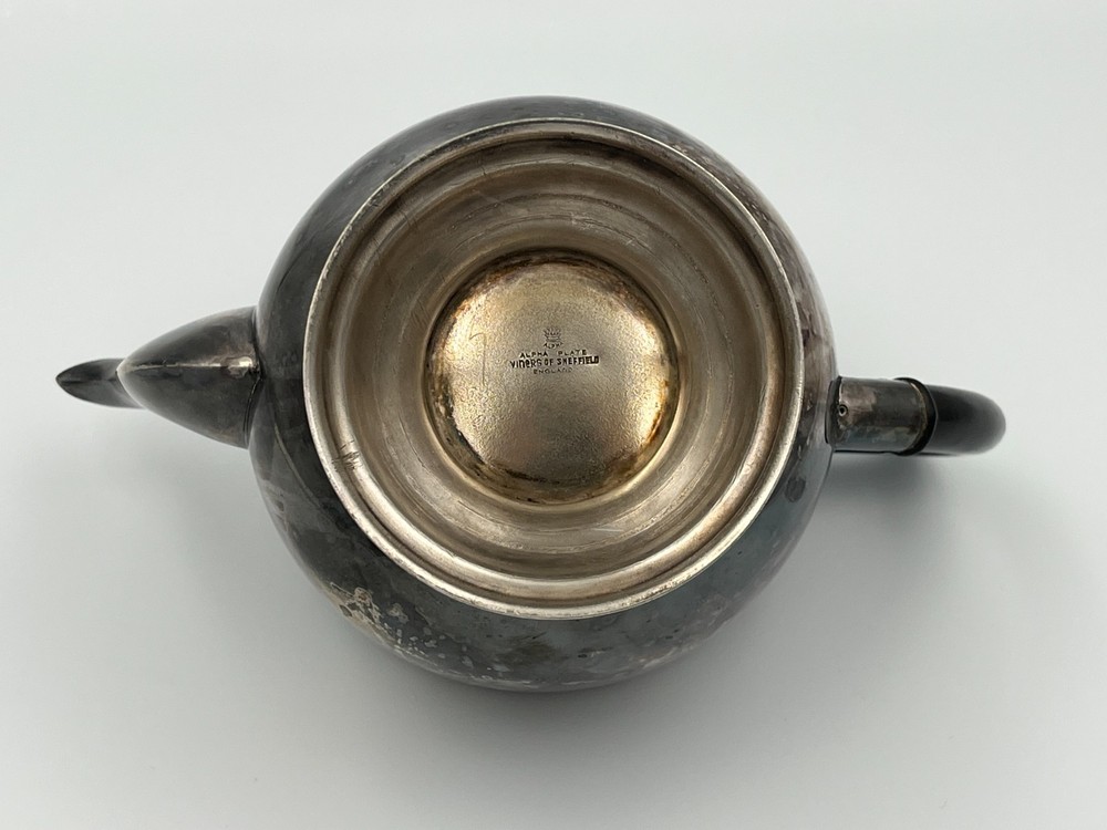 Antique silver plated teapot.