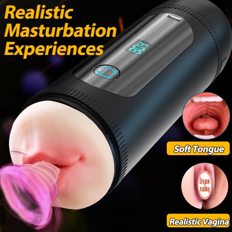 Male Masturbaters Automatic HandsFree Sucking Blowjob Cup Stroker Men Sex Toys
