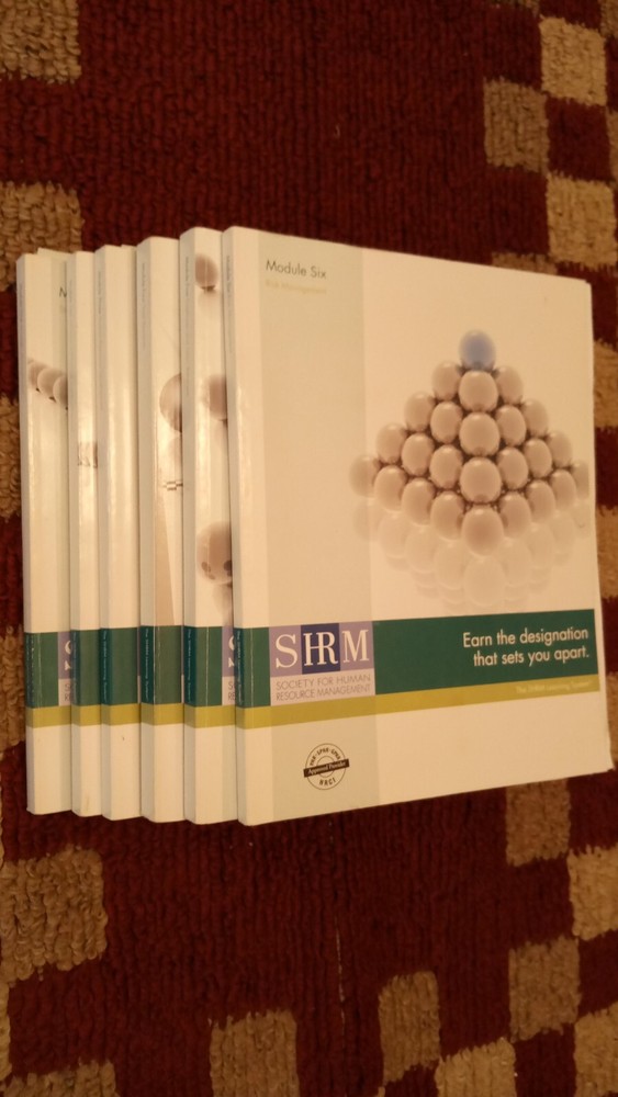 2008 SHRM Learning System Complete Set 1-6 PHR/SPHR Certification Prep Tool