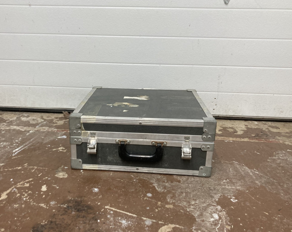 Small Black Flat Durable Flight & Road Style Trunk Case