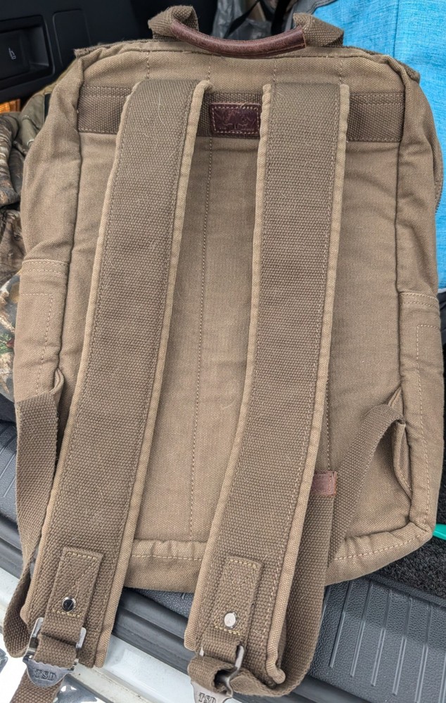 TSD Brand Ridge Valley Canvas Backpack
