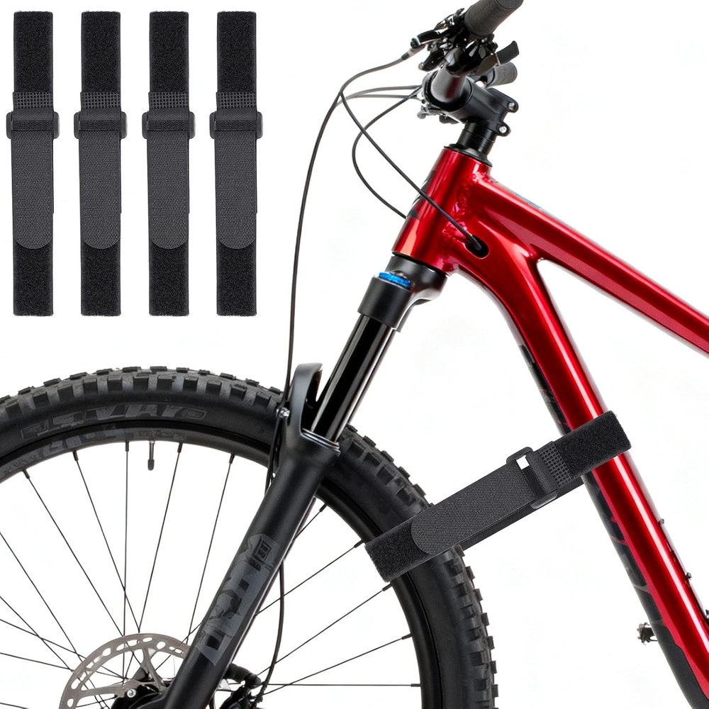 Bike Straps Rack Wheel Stabilizer 4Pc Set