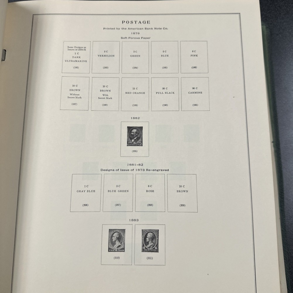 Scott American Stamp Album With Some Stamps Mint & Used