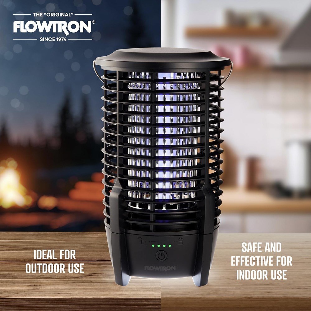 Flowtron Rechargeable Bug Zapper, 2150 Sq Ft with LED Light