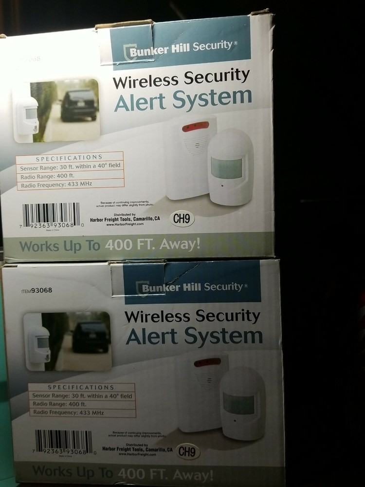 2 WIRELESS MOTION SENSOR Driveway Alert Security DETECTOR ENTRY DOOR BELL CHIME