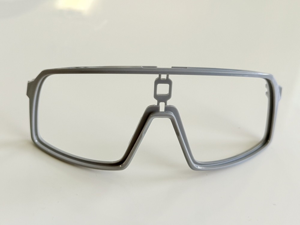 OAKLEY SUTRO SHIELD SUNGLASSES POLISHED GRAY REPLACEMENT FRONT FRAME ORBITALS