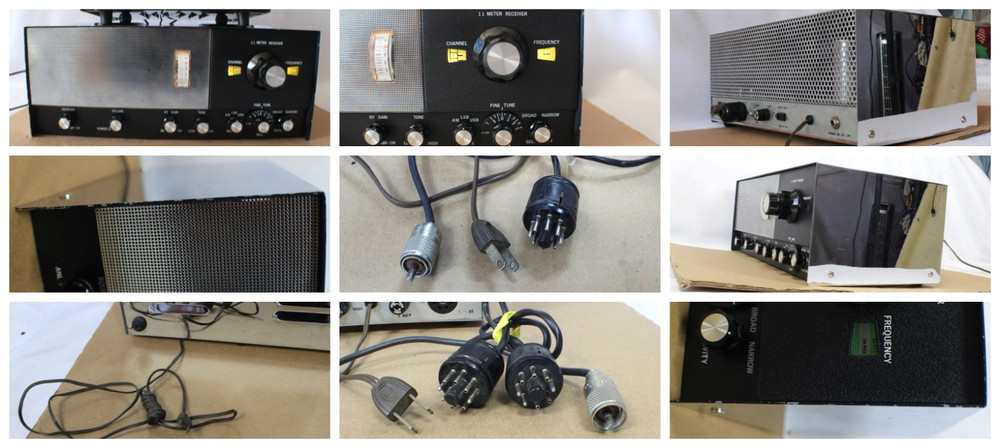 VINTAGE CUSTOM BUILD 11 meter BASE STATION RECEIVER & CB RADIO -UNBRANDED
