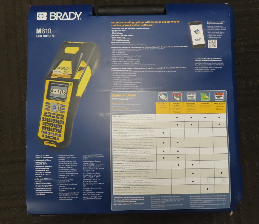 Brady M610 Portable Bluetooth Thermal Label Printer