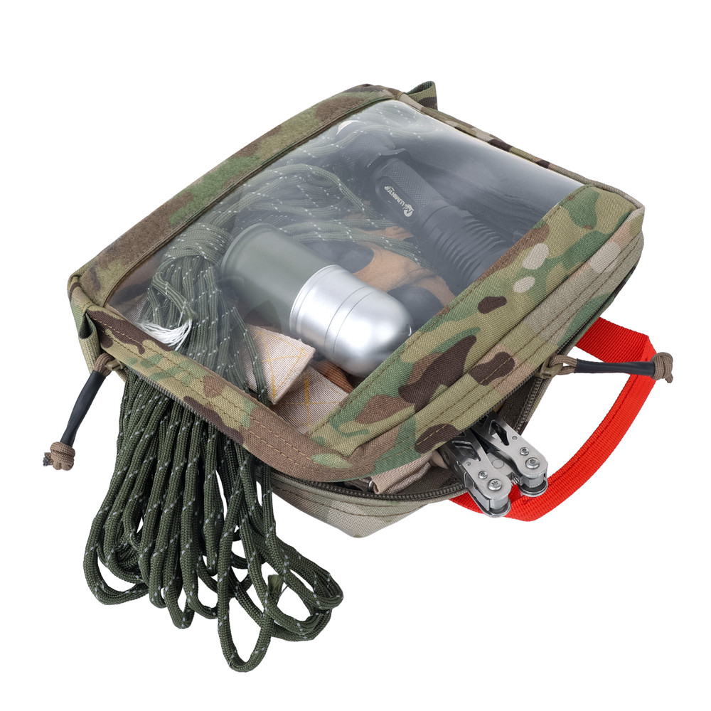 KRYDEX Clear Top Insert Cube Organizer Hook Back Packing Travel Backpack Large