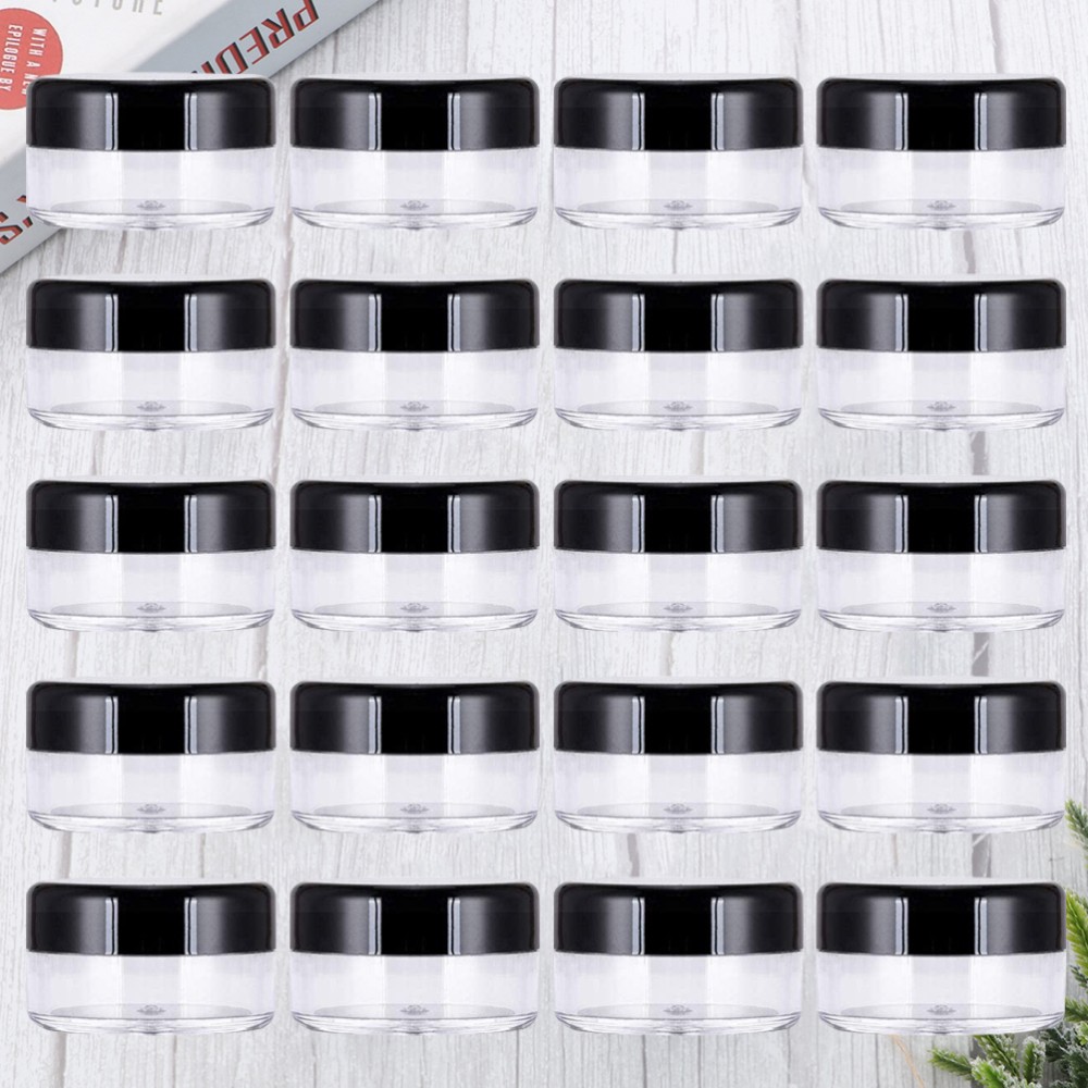 60 Pcs Empty Sample Containers Makeup Storage Jars Cosmetic Round Pot