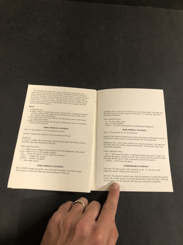 Arcade album atari apple commodore manual only