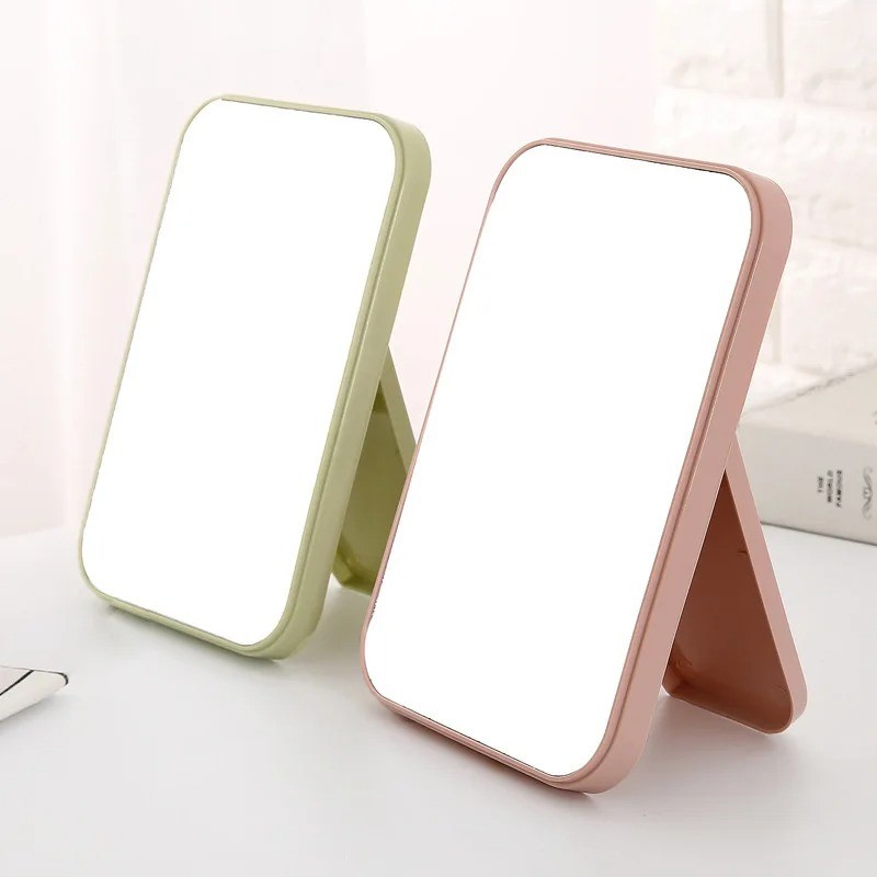 Small Folding Makeup Mirror Portable Makeup Mirror Student Dormitory Desktop Des