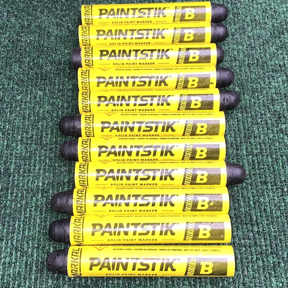 11x ~ Markal PAINTSTIK Solid Paint Marker 80223 ~ Original B, Large Tip ~ Black