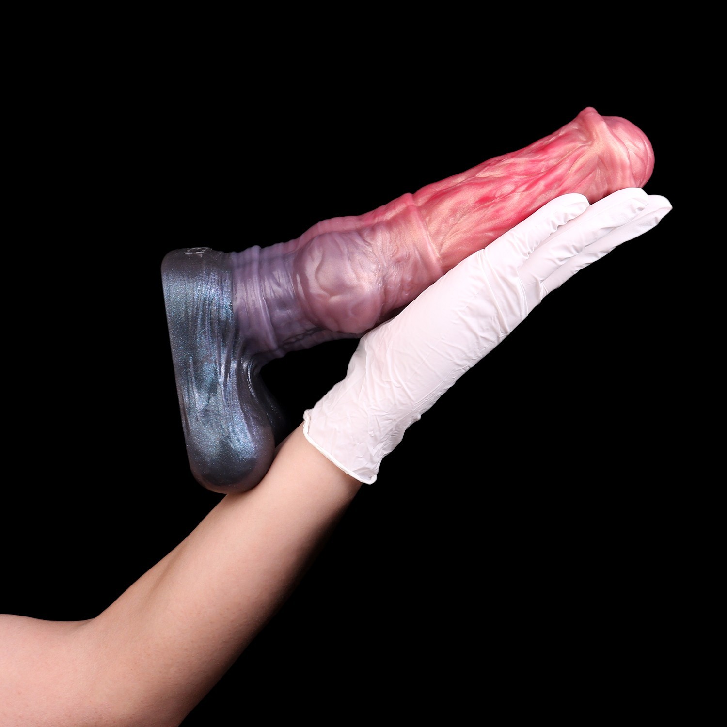 Fantasy Muscle Texture Double-Layer Silicone Dildo Huge Knot Suction Cup Adult