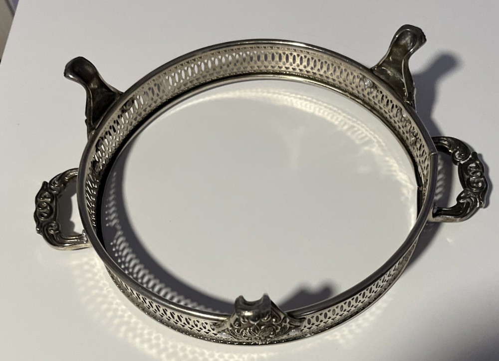 Vintage Silver Plated Server Base & Lid For Casserole Baking Serving Dish