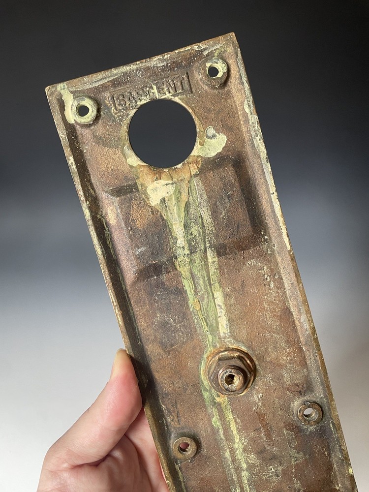 Antique Cast Brass Sargent 'Pull' Door Handle Architectural Hardware Deco Accent