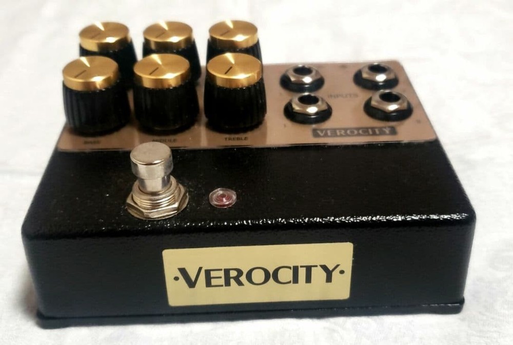 Verocity Effects PLEXIGLASS Marshall 1959 Emulator 8 Knobs Guitar Pedal