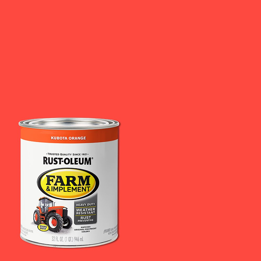 Specialty Gloss Farm & Implement Orange Paint Rust & Harsh Protection 1 Qt 2Pack