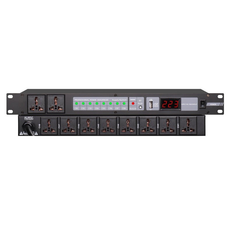 Intelligent Professional 8-CH Power Sequencer Controller Sequence Stage Manager