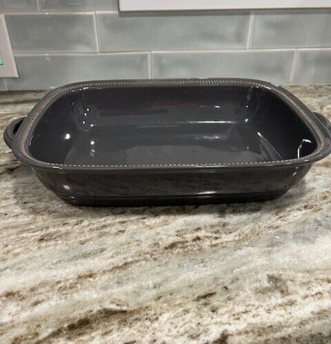 Dansk Craft Colors Gray Rectangle Lasagna Pan Serving Dish
