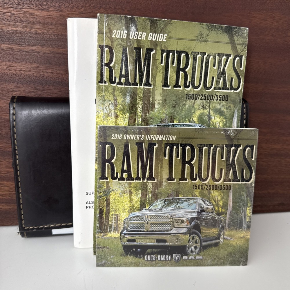 2016 Dodge Ram Trucks 1500/2500/3500 User Guide w/ Case