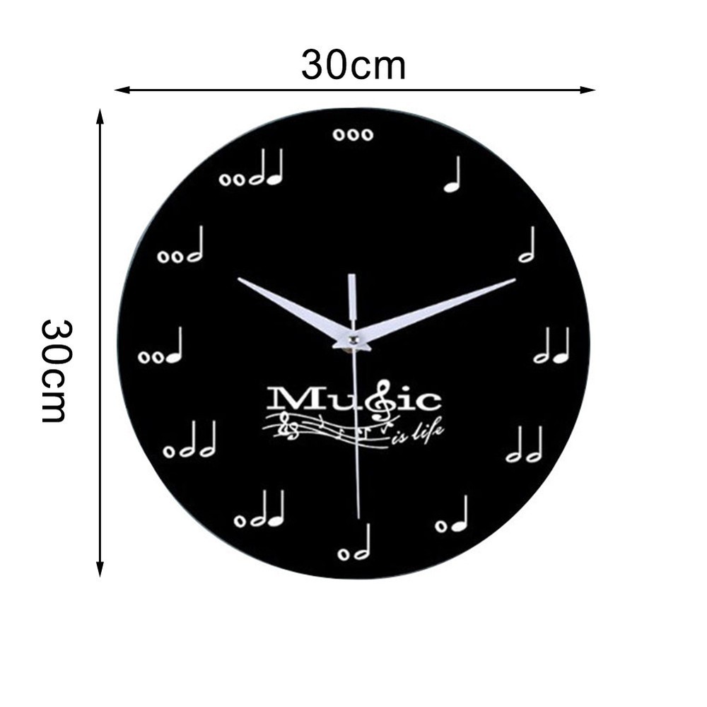 Charming Wall Clock with Musical Elements Artistic Accent for Any Room