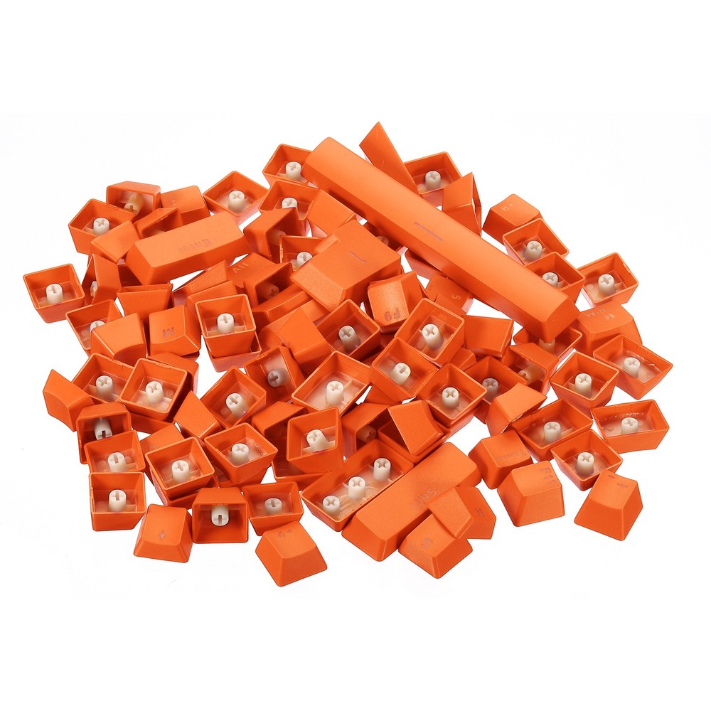 Mechanical Keyboard Keycaps 1 Set Keyboard Replacement ABS 104 Keys, Orange