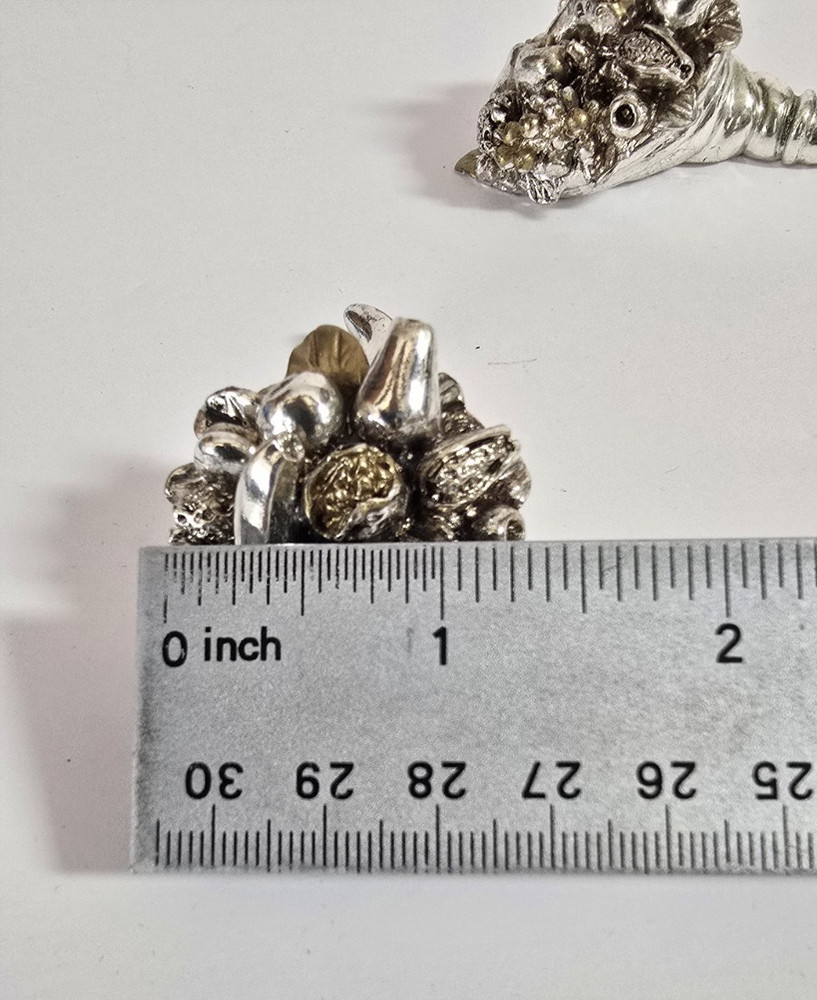 Silver Plated Camilletti Gioielli Ricciardi 925% CORNUCOPIA Decorative