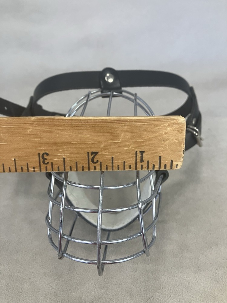 wire basket dog muzzle designed for pet safety