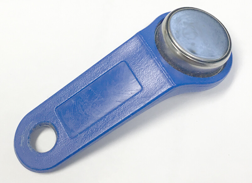 Blue Keytabs iButtons for iButton Job Site Time Clock
