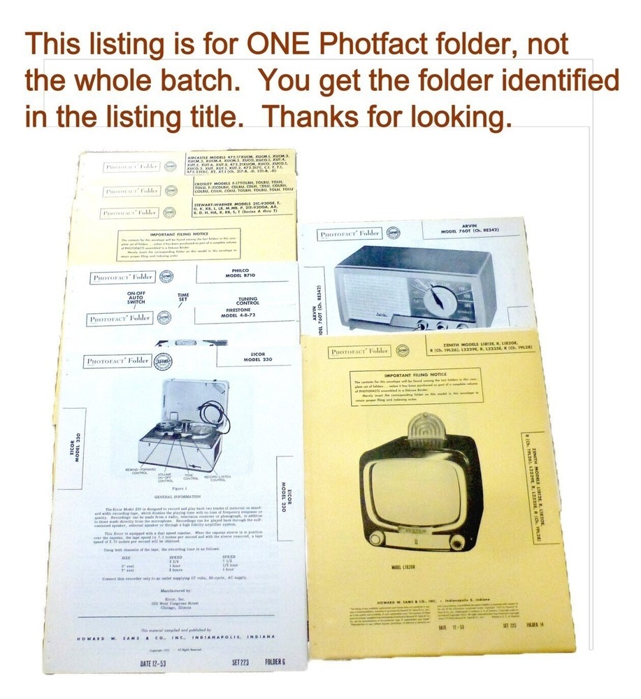Sams PhotoFact set 897 folder 2 RCA TV chassis KCS164D/E